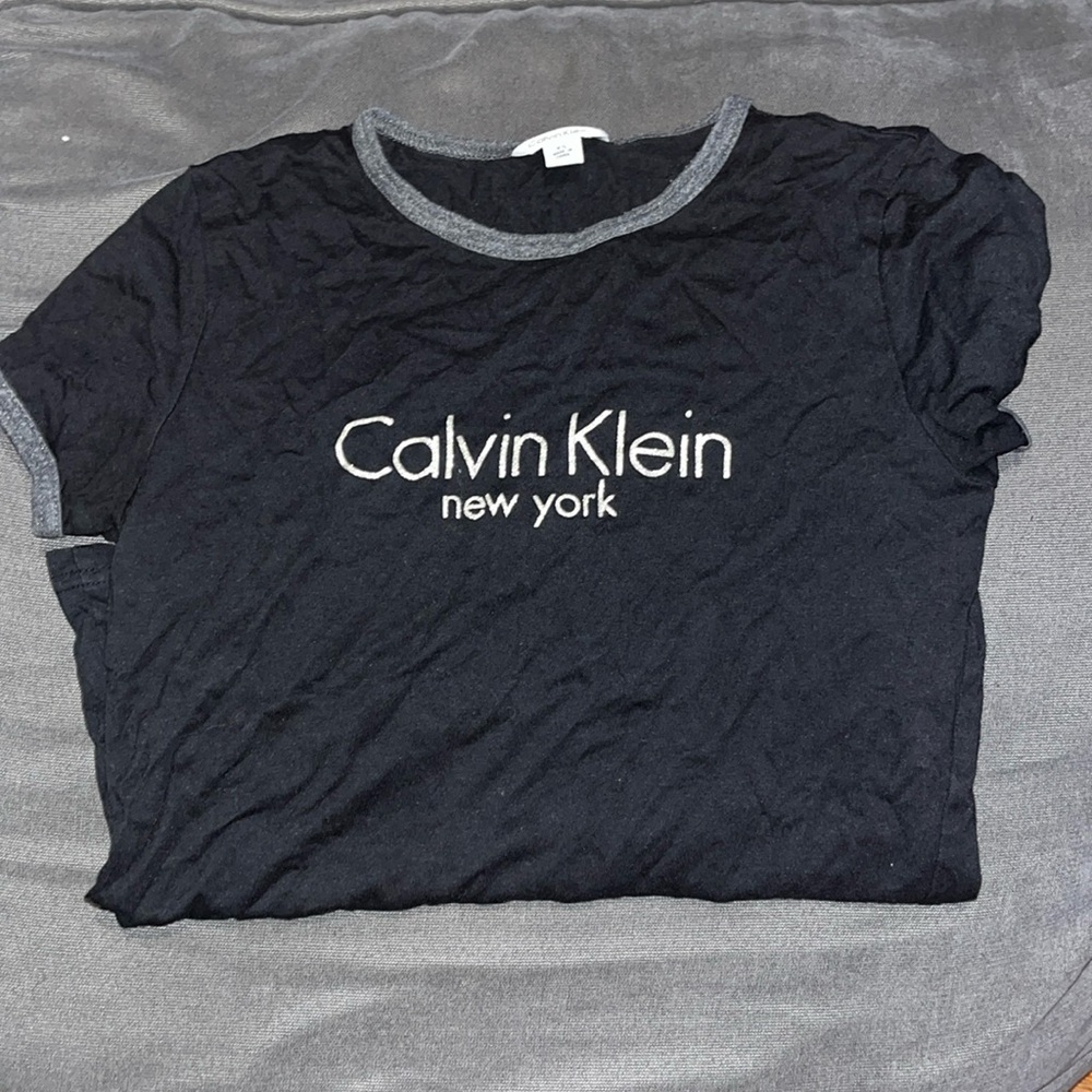 Calvin Klein Baby Tee ( Cropped for Photo)